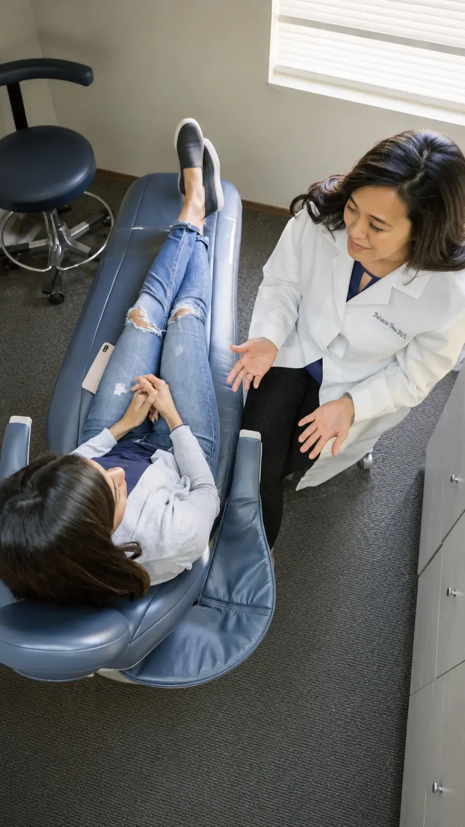 Dr. Chao with patient